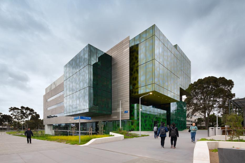 External view of the Biomedical Learning and Teaching Building at Monash University