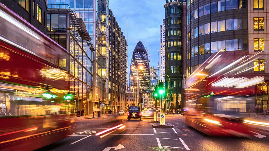 Stock image of London streets