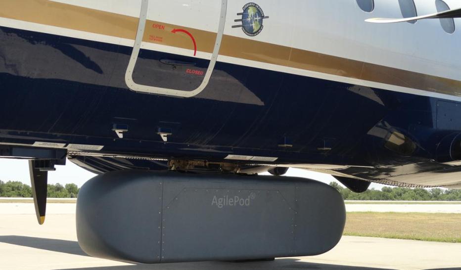 AgilePod underneath an aircraft