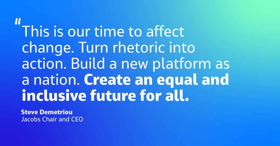 Create an equal and inclusive future for all banner