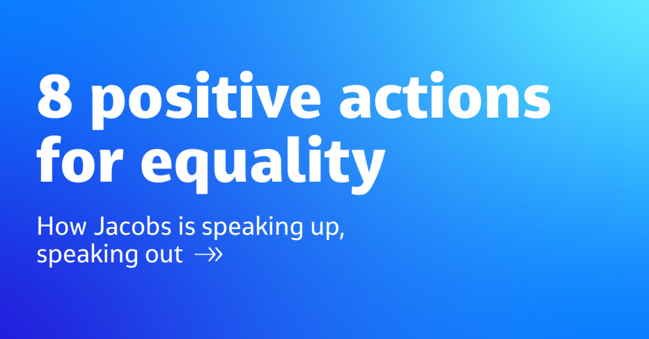 Banner: 8 positive actions for equality