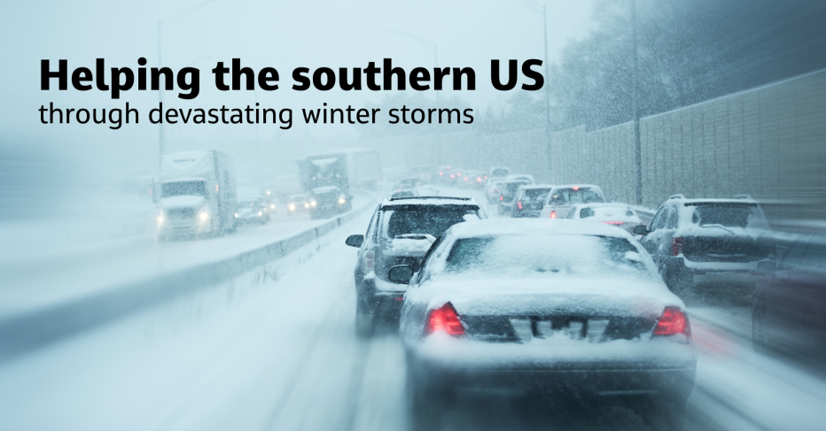 Helping the southern US through devastating winter storms
