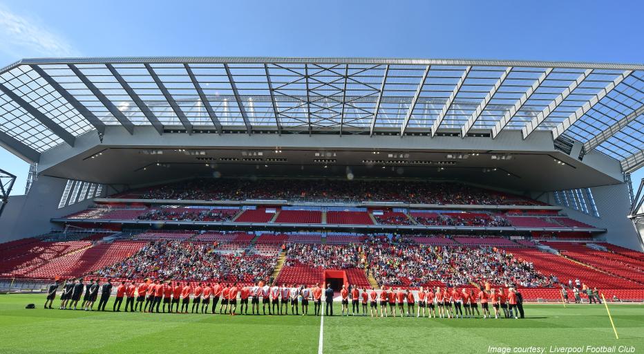 Main Stand at Liverpool Football Club Stadium. (Image courtesy: Liverpool Football Club)
