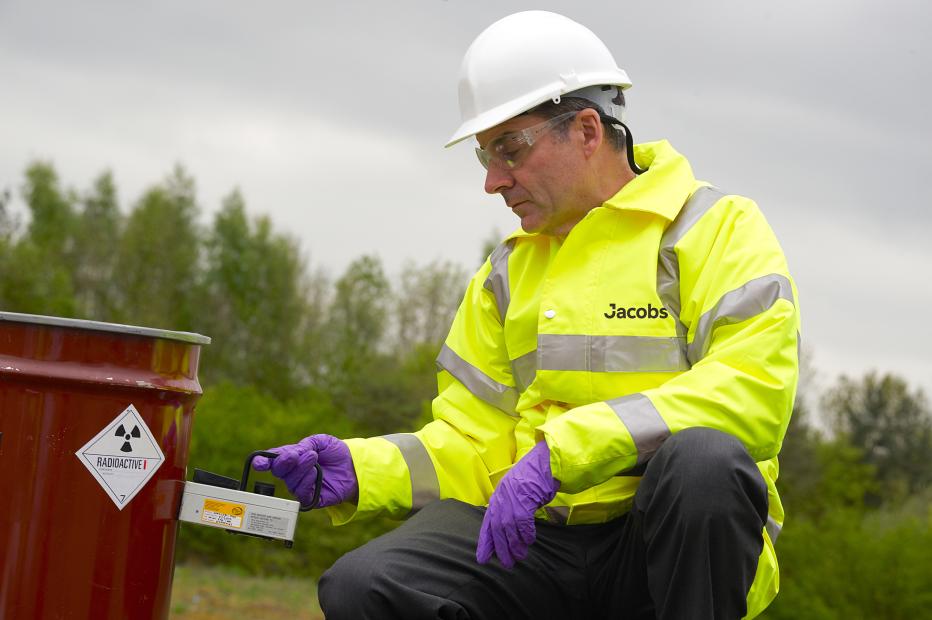 A Jacobs radiation protection adviser at work