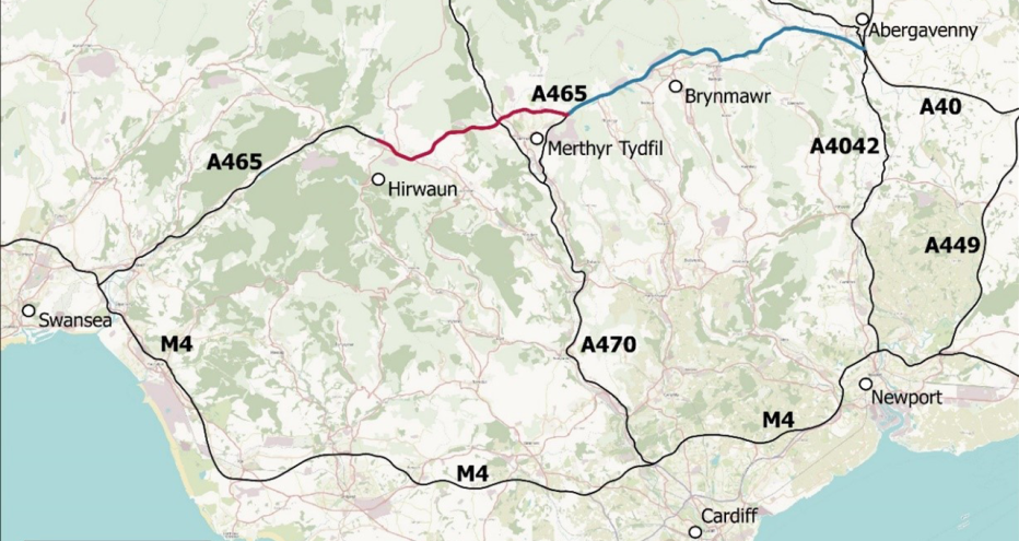 A465 Sections 5 and 6 Dualling route