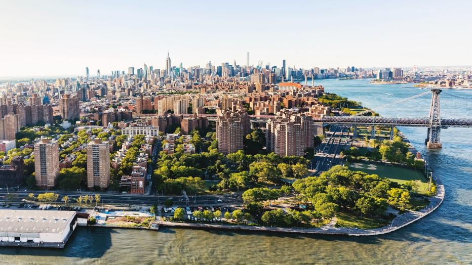 Aerial view of Manhattan