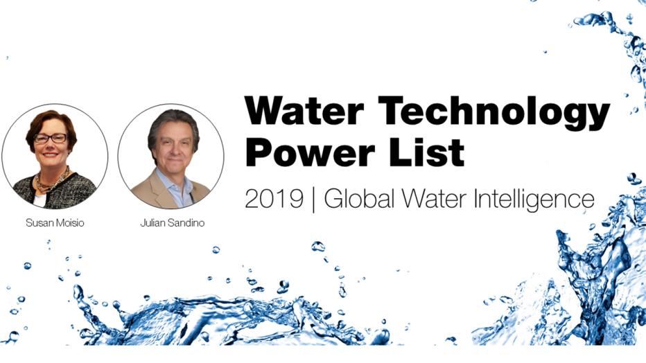 Water Technology Power List 2019; Global Water Intelligence