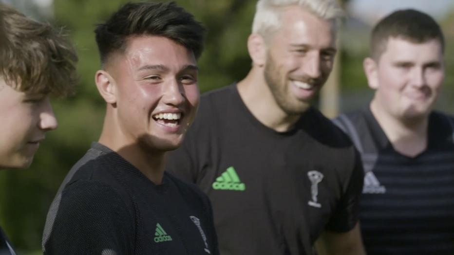 Three members of Harlequins Rugby Team