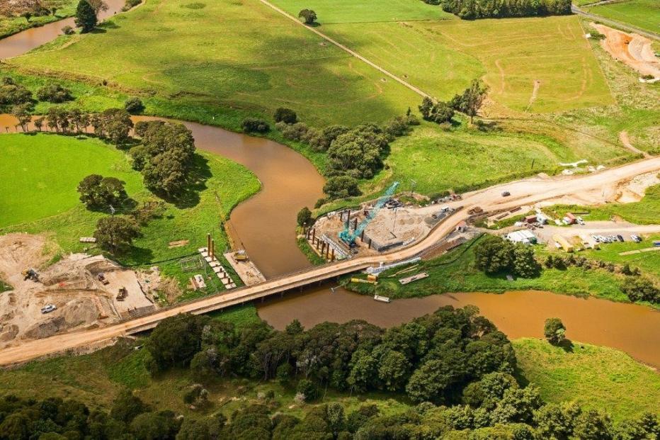 Waikato Expressway - Huntly Section - Aerial