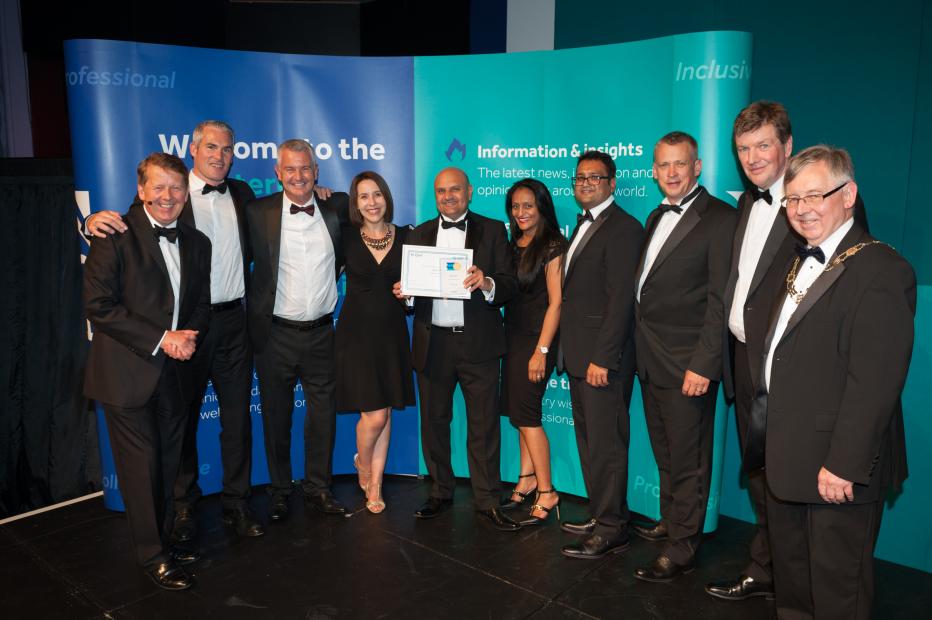 Jacobs team at Chartered Institution of Highways and Transportation Awards