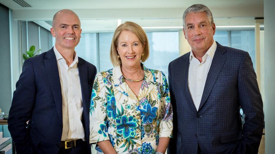 Patrick Hill and Steve Demetriou with Elizabeth Broderick from MCC