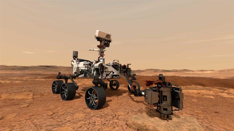Artist rendering of NASA rover Perseverance
