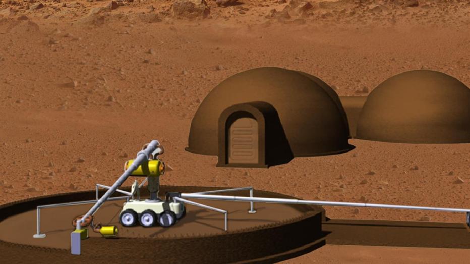 Mars habitat rendering