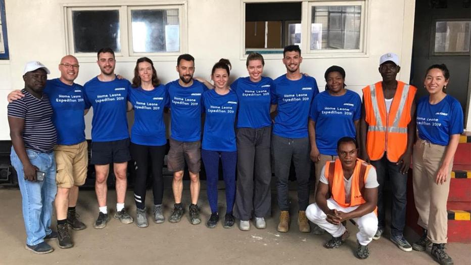 Volunteer team in Sierra Leone