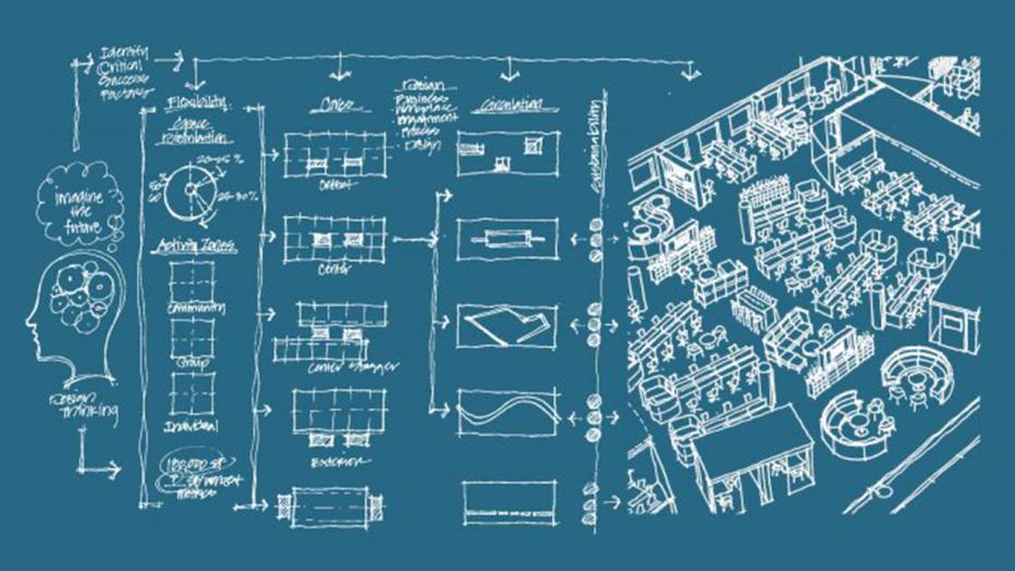 Workplace density sketch art