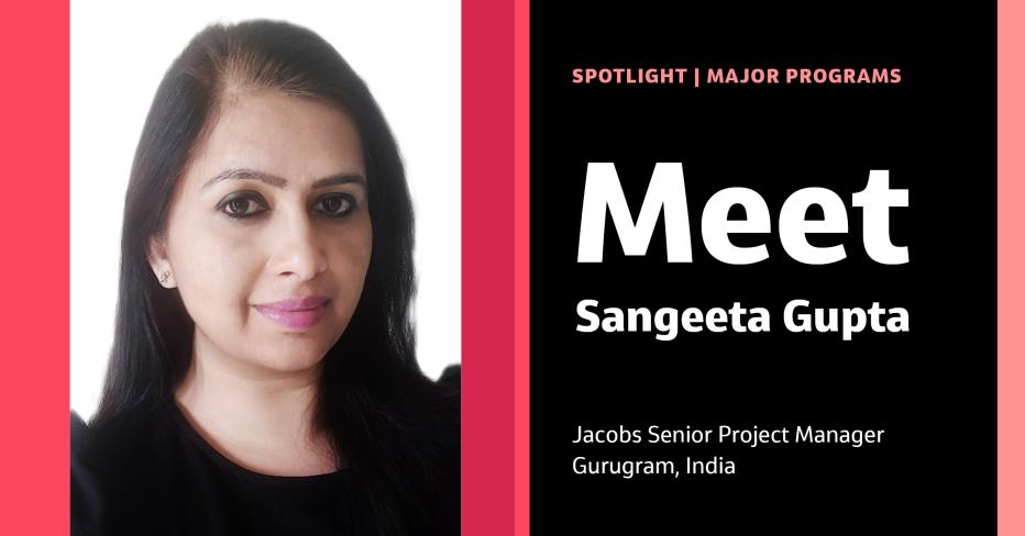 Sangeeta Gupta headshot and banner