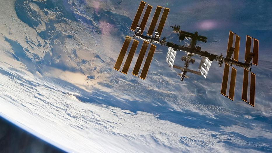 International Space Station orbiting the Earth