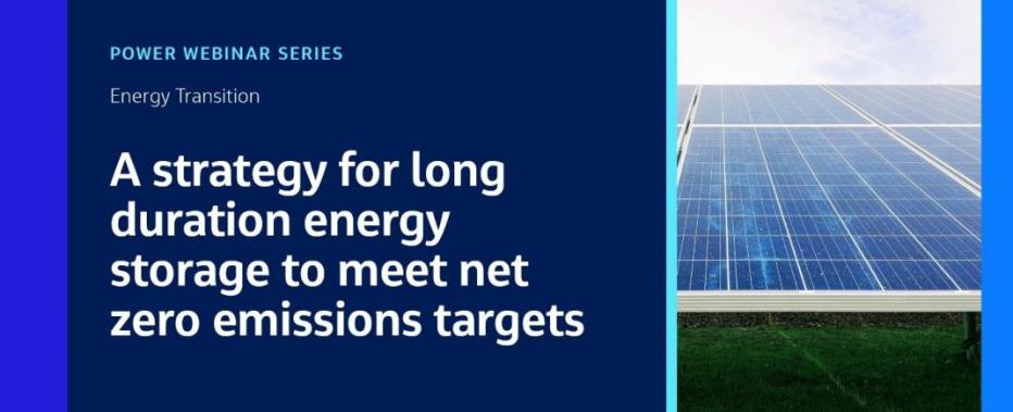 A strategy for long duration energy storage