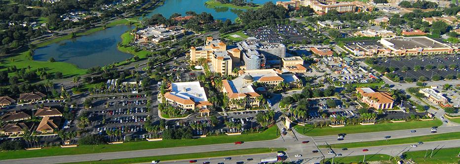 The Villages retirement community aerial view