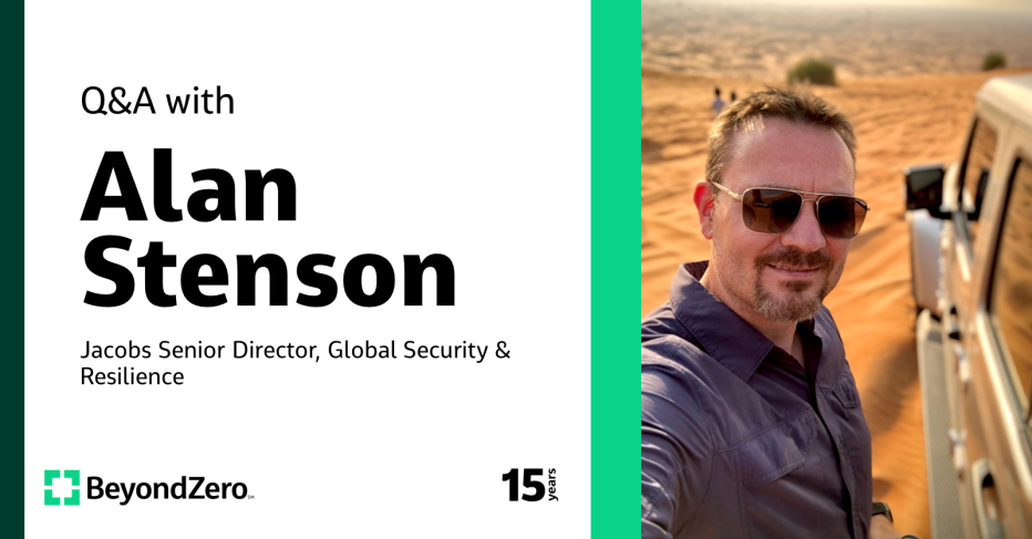 Q&amp;A with Alan Stenson Jacobs Senior Director, Global Security &amp; Resilience
