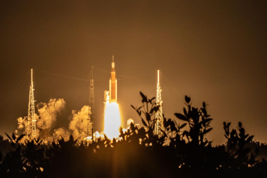 Artemis I successfully launched from Kennedy Space Center on Wednesday Nov. 16; Photo Credit: Ben Bair