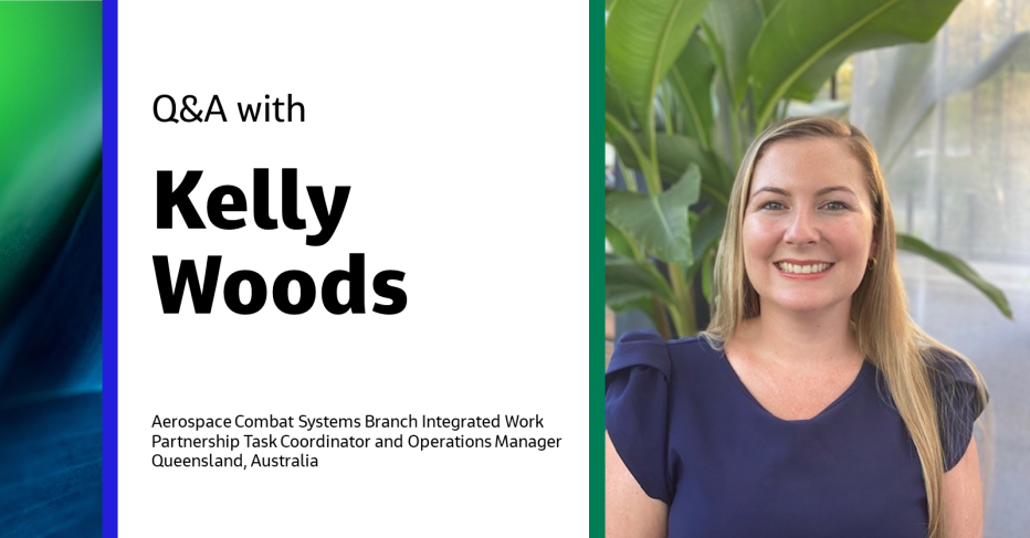 Q&amp;A with Kelly Woods Aerospace Combat Systems Branch Integrated Work Partnership Task Coordinator and Operations Manager Queensland, Australia