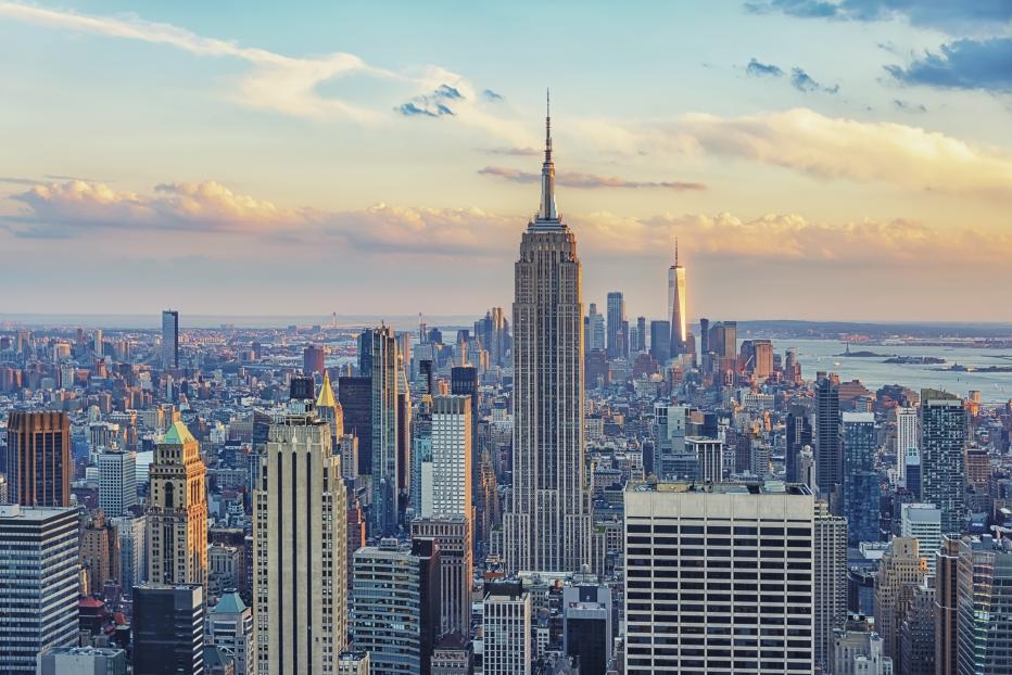 Downtown NYC in dusk
