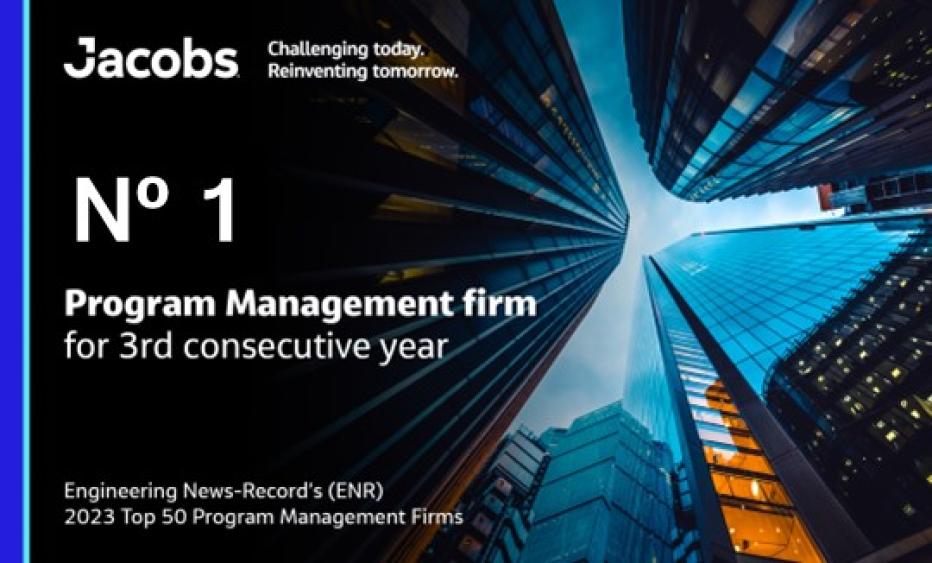 #1 Program Management firm for 3rd consecutive year