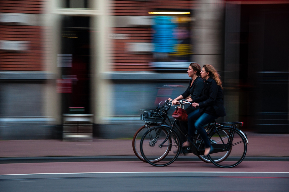 Active travel - women on bicycles