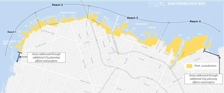 Port of San Francisco Jurisdiction Map - Waterfront Resiliency Program
