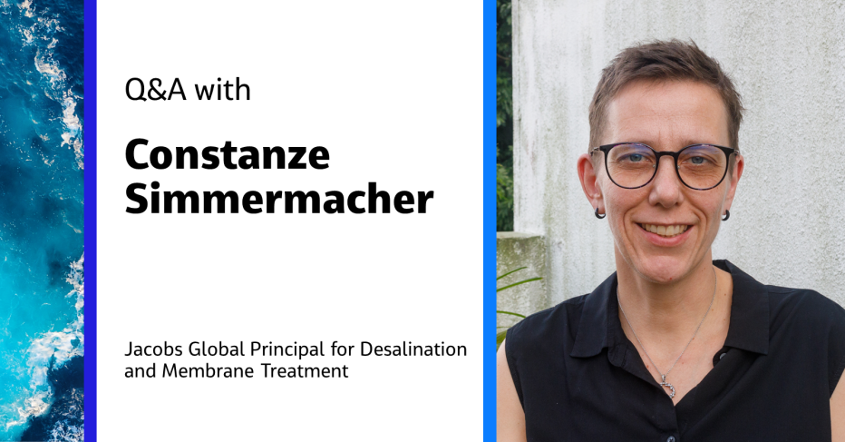 Q&amp;A with Constanze Simmermacher Jacobs Global Principal for Desalination and Membrane Treatment 