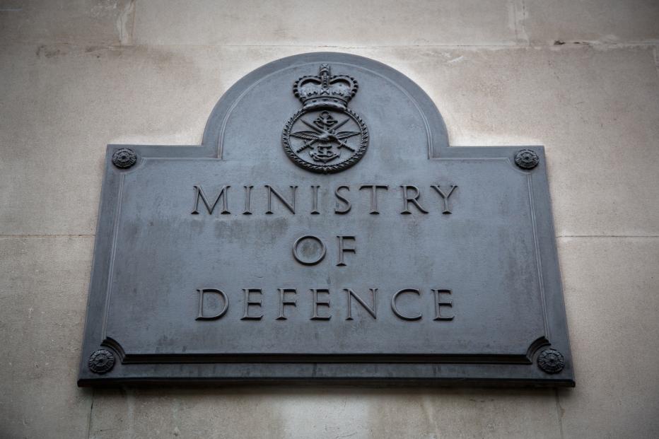 Ministry of Defence plaque courtesy of Ministry of Defence