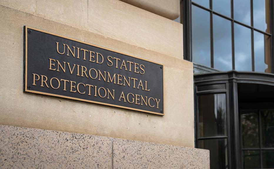 Plaque sign on the outside of the United State Department of Education in Washington D.C.