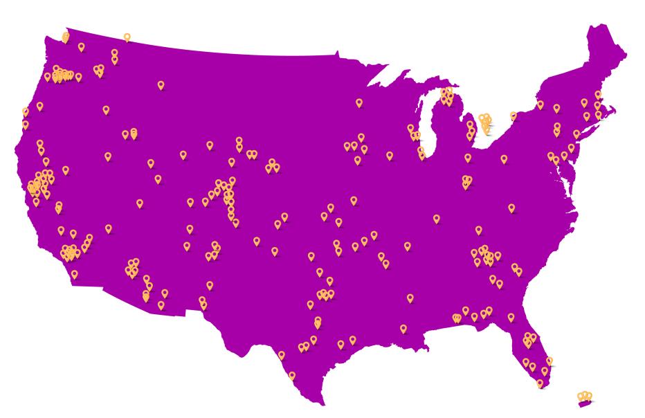 OMFS map of all projects