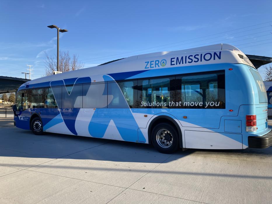 Zero Emission Bus Parked In Lot Courtesy of VTA