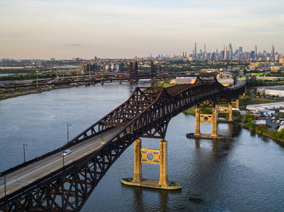 Aerial View of Pulaski Skyway, New Jersey
