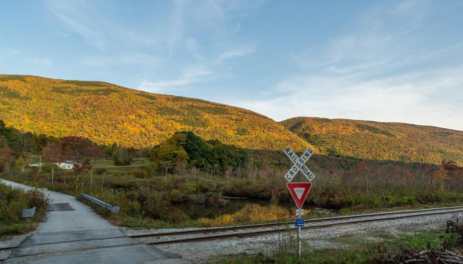 Railroad Crossing in Rural America