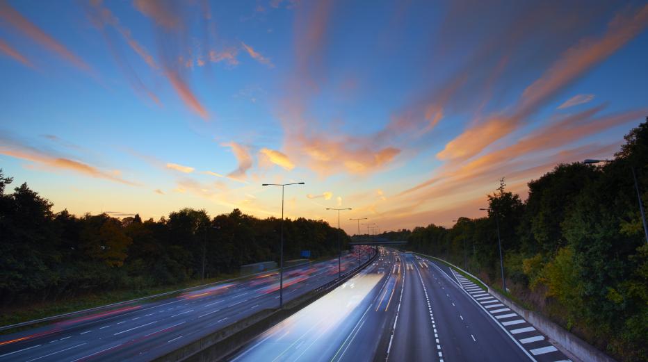 View of a motorway