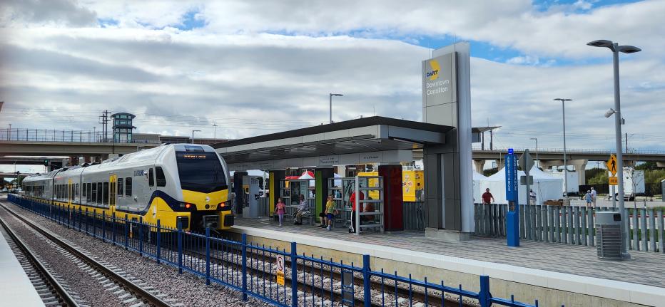 DART Silver Line Train at station