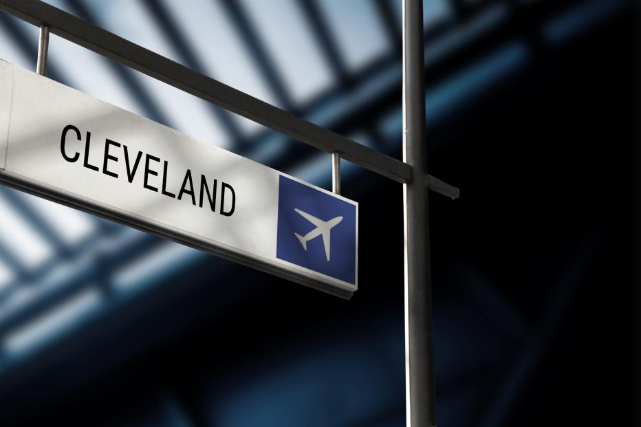 Cleveland Airport Sign