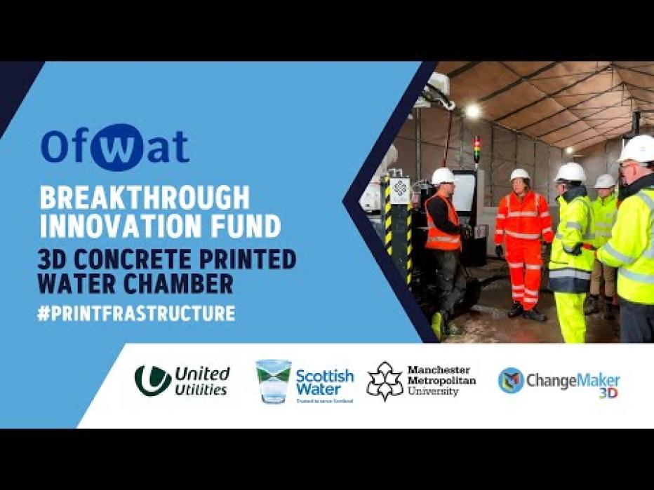 Ofwat Breakthrough Innovation Fund  | Water Industry #Printfrastructure | WIP | 3DCP