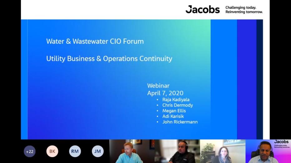 Water and Wastewater CIO Forum: Utility Business and Operations Continuity