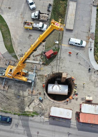 Contract 5 Tunnel Boring Machine Launch Shaft