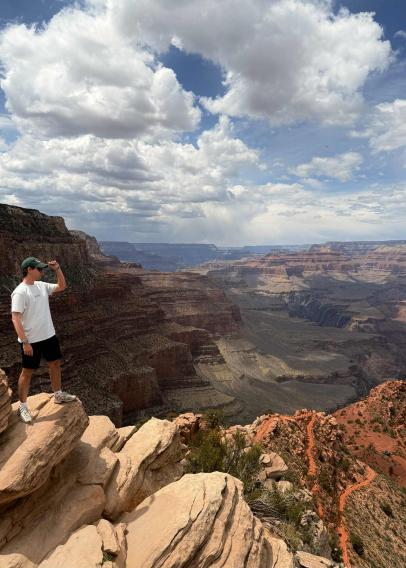 Wiktor Wojter at the Grand Canyon
